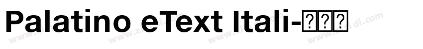 Palatino eText Itali字体转换 Palatino eText Itali字体转换